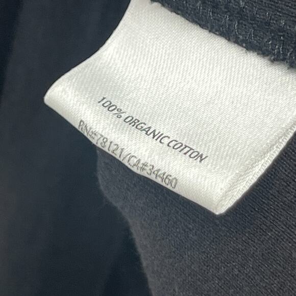 EILEEN FISHER Tank Top PS Organic Cotton Ribbed Jersey Cami Scoop Neck Black - Picture 10 of 13